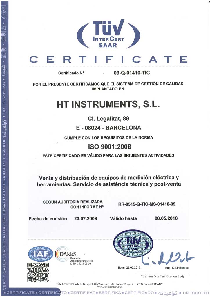 ISO9001-2018_HT-INSTRUMENTS ISO9001-2018_HT-INSTRUMENTS